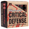 Hornady Critical Defense Handgun Ammo .38 SPL +P 25-Rounds 110 Grain Flex Tip eXpanding