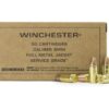 Winchester Service Grade Full Metal Jacket 115 Grain Brass 9mm 50Rds