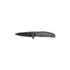 Kershaw Grid Gray Folding Knife - 3.75" Plain Black Drop Point Blade