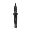 Kershaw Launch 12 Mini-Stiletto 1.9" Inch Spear Point Blackwashed Blade - Gray Handle w/Carbon Fiber