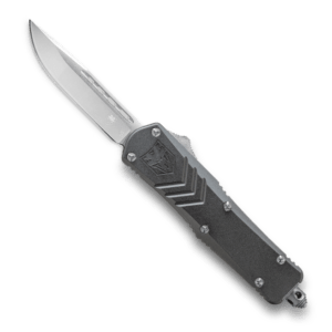 CobraTec Knives FS-X Gray OTF Knife - 2.75" Plain Drop Point Blade